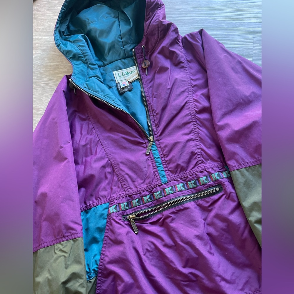 LLBean Vintage Insulated Rain Parka women’s size L